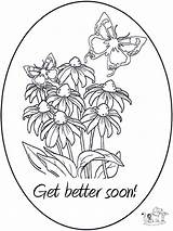 Coloring Well Soon Pages Better Feel Card Hope Cards Printable Color Colouring Print Clipart Kids Funnycoloring Getcolorings Library Popular Getdrawings sketch template