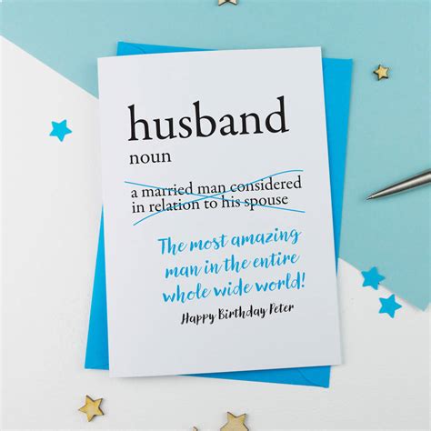 birthday cards  husband card design template
