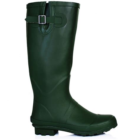 buy eva festival welly wellington knee high rain boots green