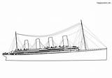 Titanic Schiff Dampfer Malvorlage Ausmalbild Ausmalen Schiffe sketch template