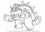 Bowser Mario Draw Super Step Drawing Sketch Cartoon Coloring Pages Drawings Drawingtutorials101 Sketches Kids Learn Paintingvalley Make Tutorials sketch template