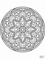 Mandala Coloring Pages Flower Mandalas Printable Adults Drawing Adult Sheets Books Abstract Para Colorear Kids Book Colouring Color Imprimer Ios sketch template