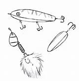 Fishing Trout Drawing Lures Coloring Fly Rainbow Sketch Pages Tackle Template 2010 Getdrawings August sketch template