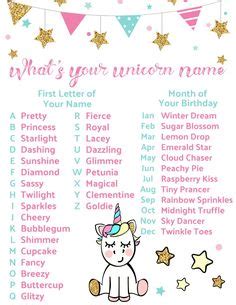 unicorn names ideas unicorn birthday unicorn names rainbow