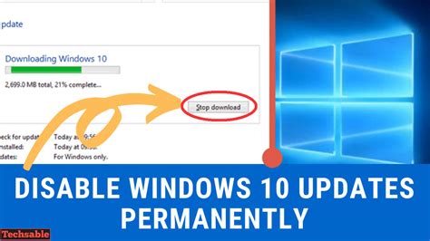 stop windows  updates permanently  methods techsable