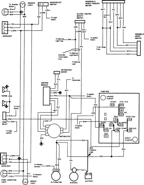 chevy truck engine wiring diagram