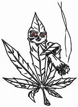 Weed Drawing Plant Marijuana Joint Getdrawings Drawn sketch template