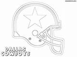 Cowboys Helmet Dallas Coloring Drawing Pages Getdrawings sketch template