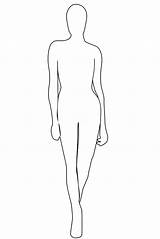 Fashion Mannequin Template Drawing Model Outline Sketch Templates sketch template