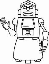 Coloring Robot Work Wecoloringpage sketch template