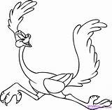 Road Runner Looney Tunes Coloring Cartoon Pages Characters Dragoart Draw sketch template
