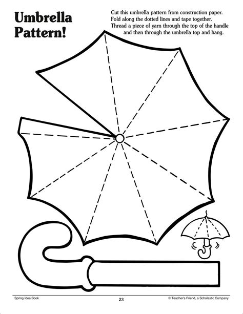 image result  printable pattern  kids craft ideas umbrella