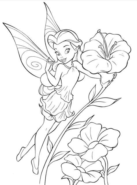 pixie hollow coloring pages  getdrawings