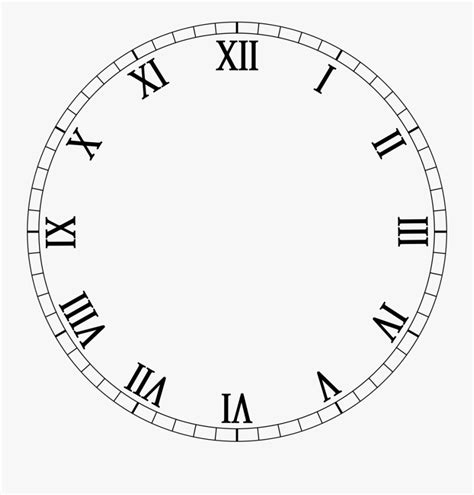 Clock No Hands Png Clipart Roman Numerals Clock