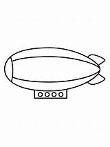 Coloring Pages Airship Printable sketch template