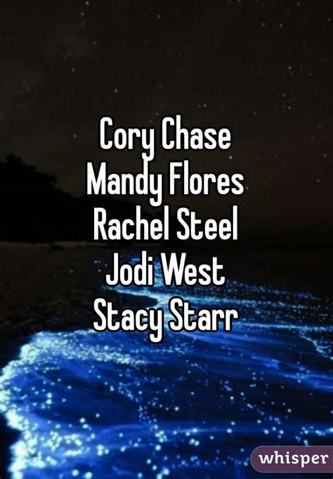 Cory Chase Mandy Flores Rachel Steel Jodi West Stacy Starr