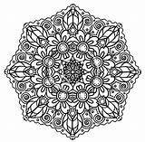 Intricate Mandalas Zentangles Coloringhome Printablecolouringpages sketch template