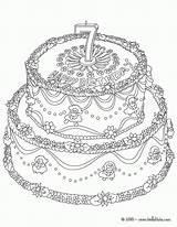 Coloring Cake Birthday Pages Popular sketch template