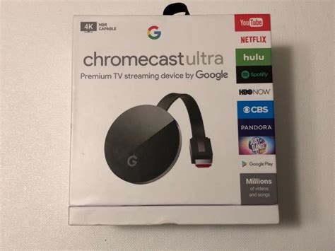 google chromecast ultra  digital media streamer black gaaa  sale  ebay