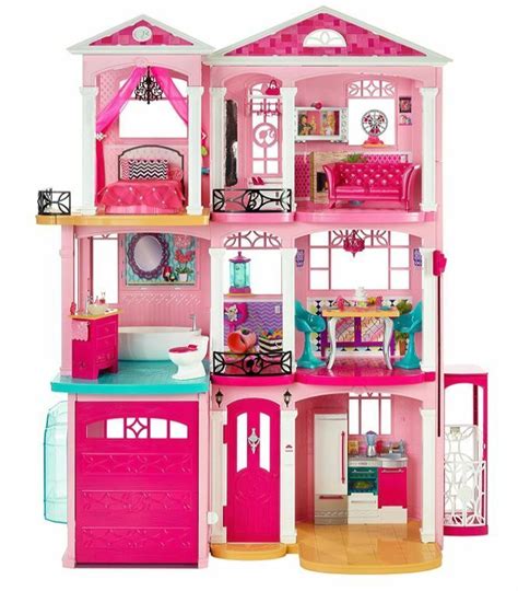 mattel barbie dream house  pieces  story girls dollhouse  furniture