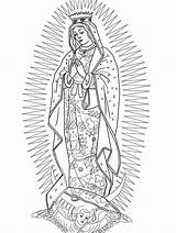 Guadalupe Nossa Senhora Colorear Virgen Coloring Disegni Fatima Lourdes Signora Malvorlagen Erwachsene Ies Colorironline Incantevole Pastorale Qumran Rosary sketch template