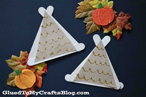 popsicle stick teepees super easy kid craft idea  fall