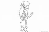 Wendy Falls Gravity Pages Coloring Printable Color Kids sketch template