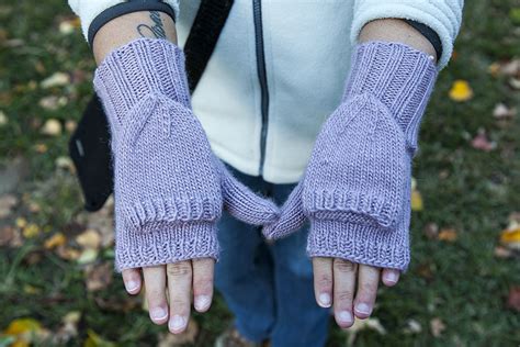 knitting mittens  serial hobbyist girl