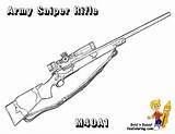 Coloring Pages Gun Nerf Sniper Print Guns Printable Army Rifle Kids Sheets Military Rifles Men Wolf M40 Book Brownell Dibujo sketch template