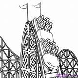 Pages Coasters Dragoart Achtbaan Fair Ride Amusement Rides Parks Assignment Ferris Mile Imgarcade 출처 Coloringtop sketch template