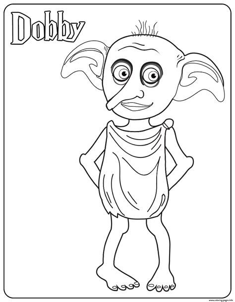 dobby coloring page printable
