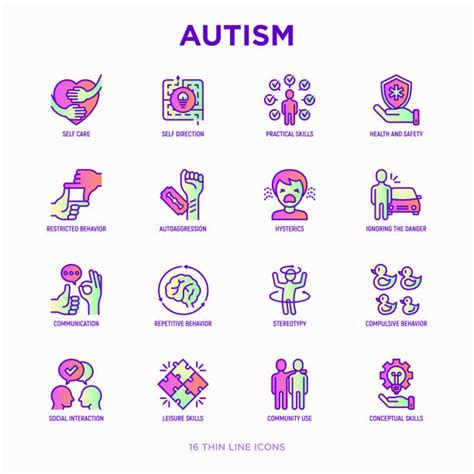 autism icons illustrations royalty  vector graphics clip art
