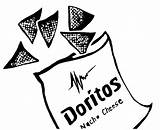 Doritos Frito Sketch sketch template