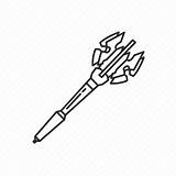 Mace Melee Icon Blunt Handed Weapon Cudgel Stick Editor Open sketch template