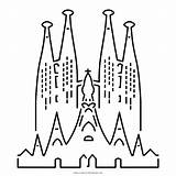 Sagrada Familia sketch template