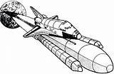 Coloring Space Shuttle Pages Nasa Drawing Spaceship Ship Colouring Getdrawings Getcolorings Rocket Stars Printable Template Colorings sketch template