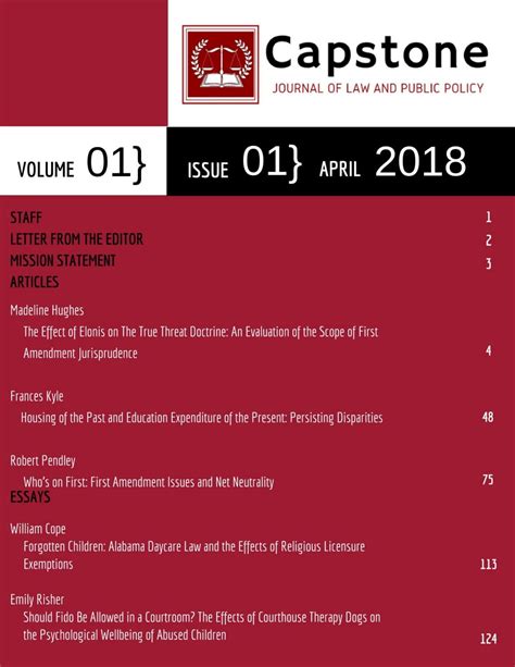 capstone journal issue  volume   lrcatua issuu