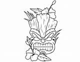 Tiki Mask Drawing Coloring Pages Getdrawings Behance 2hrs sketch template