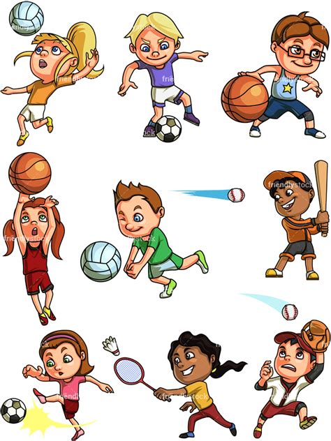 clip art kids playing sports   cliparts  images