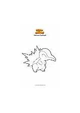 Cyndaquil Supercolored sketch template