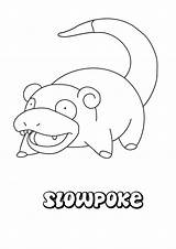 Pokemon Slowpoke Coloring Pages Water Sheets Choose Board sketch template