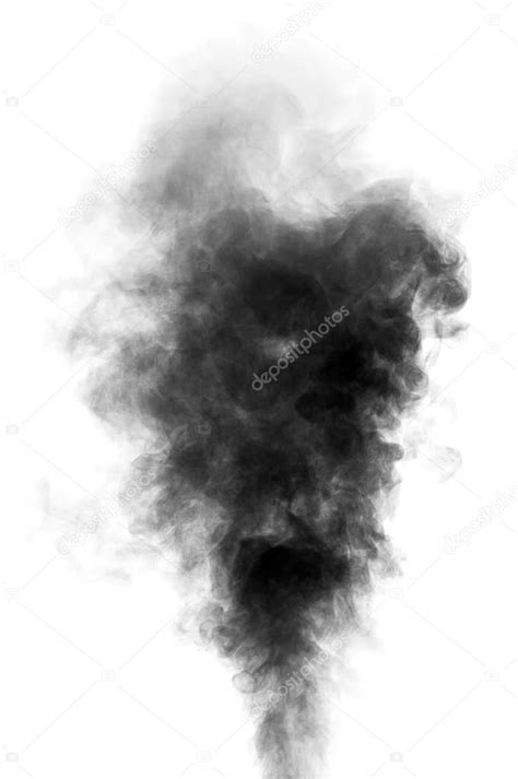 vapeur noir ressemblant à fumée sur fond blanc — photographie geo grafika © 47579739