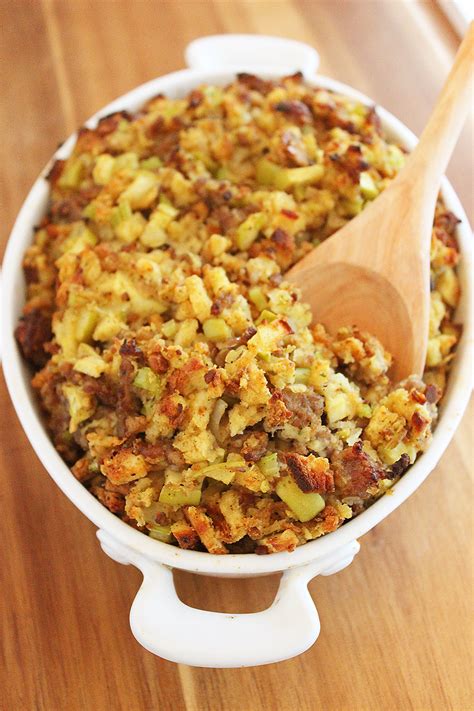 best ever sausage sage and apple stuffing the comfort of cooking