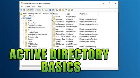 active directory basics  ctf players youtube