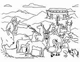 Ark Coloring Pages Bible Noah Story Printable Noahs Color Drawings Clipart Drawing Creation Kids Animals Print Lds Book School Sheets sketch template
