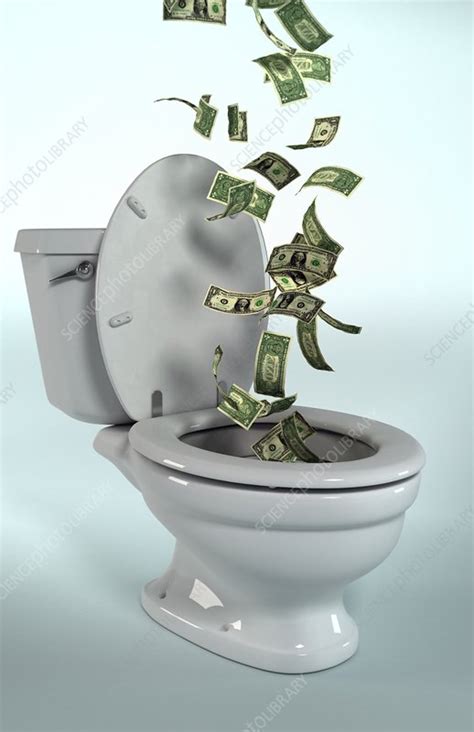 wasting money stock image  science photo library