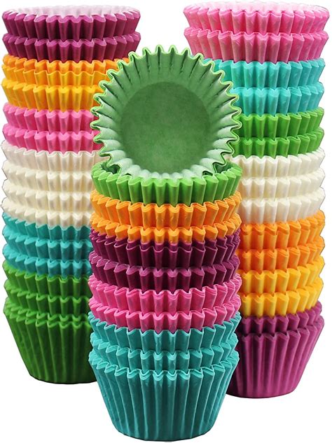 montopack rainbow paper baking cups  pack muffin liners cupcake