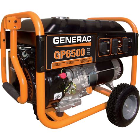 Free Shipping — Generac Gp6500 Portable Generator — 8 125 Surge Watts