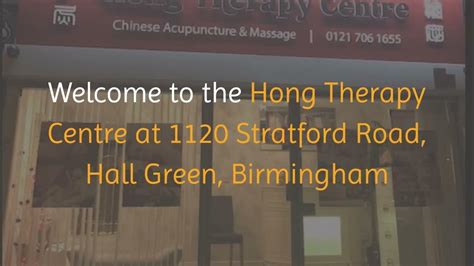 chinese massage solihull and hall green birmingham at hong therapy