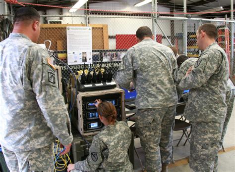 army national guard units   communications gear  synchronized